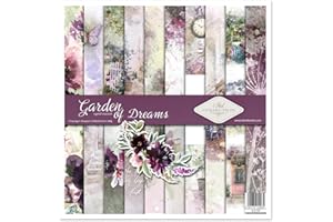 ITD Collection - Paquete de Scrapbooking 12 x 12 Pulgadas, Papel Decorativo para Decoupage y Fabricación de Tarjetas - 310 x 320 mm (Garden of Dreams -SLS-009)