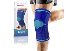 bonmedico Rodilleras Menisco y Ligamento Deportivas Elasticas Hombre y Mujer - Rodillera Antideslizante para Correr, Crossfit, Futbol, Voleibol, Gym