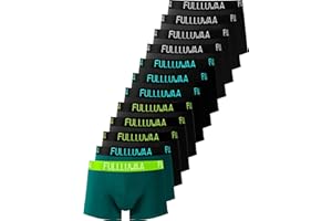 Fullluwaa Bokserki męskie, retro, bielizna męska, majtki z bawełny, 6 par w zestawie, rozmiary: S, M, L, XL, 2XL, 3XL