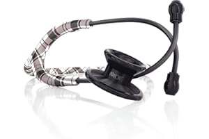 MDF INSTRUMENTS MDF Speyside-BlackOut MD One Epoch Stetoscopio in Titanio Leggero, Due Testine, Adulto, Programma-componenti-gratuite-a-vita, Tubo: Speyside, Testina e Archetto: BlackOut, MDF777TSSBO