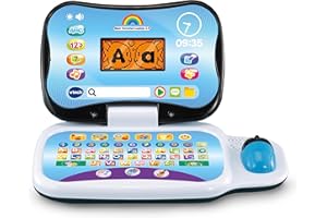 VTech Mein Vorschul-Laptop 2.0 – Lerncomputer zum Entdecken von Zahlen, Formen, Logik u. v. m. – Für Kinder von 3-6 Jahren