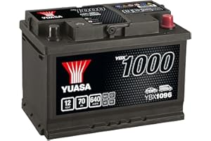 Yuasa YBX1096 12V 70Ah 640CCA Sealed Maintenance Free High Performance Car Battery