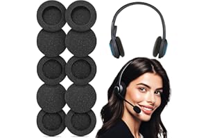 CHUNBAI Lot de 10 Coussinets en Mousse Souple pour Audio, Bonnette Casque Audio, Mousse Ecouteurs, Coussinet Casque Audio, Mousse Casque Audio, Protection Casque Audio