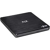 Hitachi-LG BP55 External Blu-Ray Drive, USB 2.0 Slim Portable Player/Rewriter for Laptop, Desktop PC, Windows 10 Compatible, 
