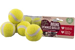 Rosewood Lot de 5 Mini balles de Tennis Assorties pour Chiens