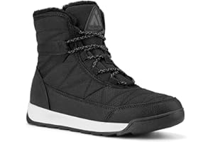 Mishansha Femme Bottes Hiver Bottines Fourrée Chaude Bottes de Neige Antidérapante Chaussure Neige Boots