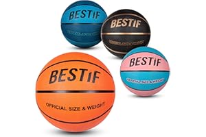BESTIF Pallacanestro taglia 5/7 per bambini, adulti, palloni da basket NBA Training | Palline per interni ed esterni