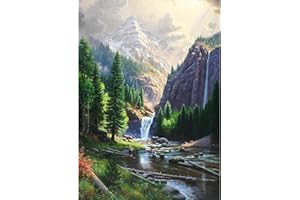 DAERLE DIY pintura diamantes Paisaje natural, 5D Pintura de Diamantes Paisaje, Diamond painting principiantes piedras adultos de punto de cruz manualidades mosaico de diamantes decor 30X40cm