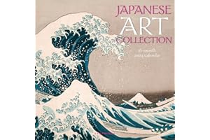 Japanese Art Collection | 2024 12 x 24 Inch Monthly Square Wall Calendar | Graphique de France | Mount Fuji Woodblock