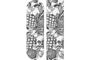 Mnsruu Skull Pineapple Skateboard Grip Tape Sheet Scooter Deck Sand Paper 9" x 33" …