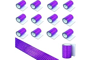 MEBOEM 5760pcs Real Glass Silver Mirrors Mosaic Tiles Sticker for Craft Mini Square Glass Tiles Self Adhesive,5mm by 5mm (Purple)