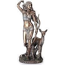 Veronese Design - Artemis Griekse Godin van de Jacht Gebronsd Beeld