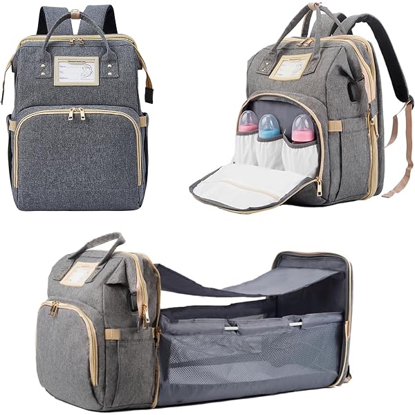 Sac à Couches Imperméable 2 Pièces – Lavable, Réutilisable, Motif Dessin Animé – Pratique Pour La Crèche, La Piscine, Les Voyages