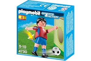 PLAYMOBIL Fútbol - Fútbol: Jugador España, Juguete Educativo, Multicolor, 10 x 3,5 x 10 cm, (4730)