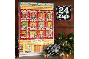 Popcorn Shed Calendrier de l'Avent Gourmet Popcorn 2025 (24 jours de pop-corn) – 12 saveurs de luxe, ingrédients entièrement naturels, cadeau végétarien, calendrier de l'Avent de Noël avec pop-corn