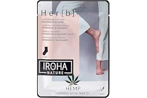 Iroha Nature - Maschera Calzini Piedi - HEMP - Riparatrice e Rilassante