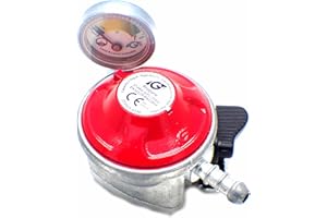 IGT Patio Gas Regulator with 27mm Pressure Gauge