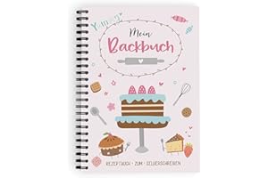 ‎KUSCHELICH KuschelICH Backbuch zum Selberschreiben - Ringbuch DIN A5 mit Inhaltsverzeichnis & Schutzcover