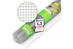 LAINFELD Drahtgitter feinmaschig | 2,1 x 1,1 Meter | Wühlmausgitter für Hochbeete mit 6,3 mm Maschenweite | Hasendraht Volierendraht Hochbeet