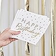 Ginger Ray Gold Foiled Happy Birthday Napkins 16-Pieces