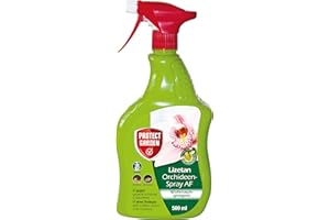 PROTECT GARDEN Lizetan Orchideen-Spray AF, gegen hartnäckige Schädlinge wie Blattläuse, Wollläuse, Schildläuse, Spinnmilben an Orchideen, 500 ml Sprühflasche