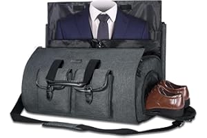 UNIQUEBELLA Bolsa de mano grande para ropa, bolsa de viaje para fin de semana, bolsa de vuelo con bolsa para zapatos para hombres y mujeres Edad: mayores de 6 años, Negro -, L, Viajes