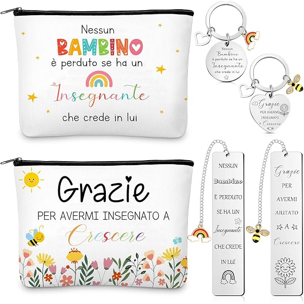 Borsa In Tela Per Insegnante Con Frase Motivazionale - Regalo Di Ringraziamento 38x42 Cm