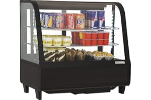 Casselin CVR100LN - Vitrine réfrigérée à poser 100L Noire