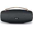 ZEALOT Bluetooth Speaker, Speakers Bluetooth Wireless,Outdoor,Portable Speaker,Loud with BassUp Technology,IPX6 Waterproof,20H Play,Pairing,EQ,TF,AUX,Speakers for Party,Beach,Camping-Black