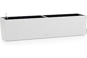 LECHUZA Balconera Stone 80 Cuarzo Blanco 15667