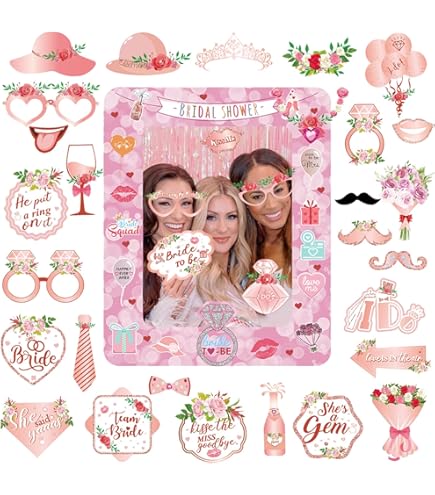 Set 25 Accessori Photo Booth Per Matrimoni E Addio Nubilato - Giochi Divertenti Fai Da Te - Foto 6