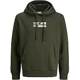 JACK &amp; JONES Erkek Jjecorp Graphic Sweat Hood Noos kap&uuml;şonlu kazak