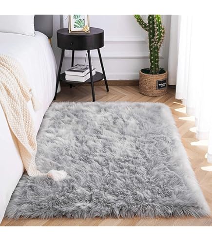 Authentique Marron Foncé Chèvre Cachette Tapis – Riche, de Luxe à