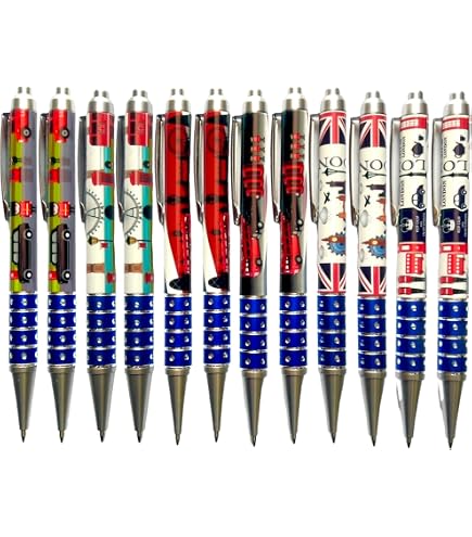Lot 3 Stylos Roller Bus Rouge Londonien Avec Union Jack - Souvenir Londres