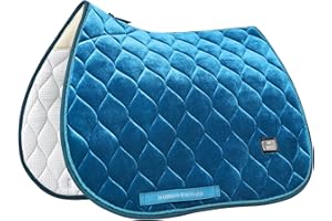 Harrison Howard General Purpose Saddle Pad for Horse Riding Training English Saddle Pad Soft Cushioning for Horse Back