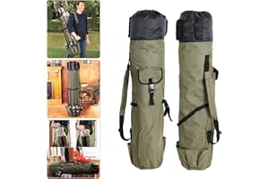 KJLM Passez la Souris sur l'image pour zoomer Pêche Tackle Rod Holdall Sac Voyage Bobine Case Pole Outils Stockage Sacs Épaississement Toile 48.4inch