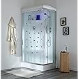 Kiamami Valentina Cabina Box Doccia idromassaggio 70x90 con Bagno Turco | Iride