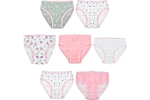 SOCKSVILLE Girls Briefs 7 Pack Cotton Animal, Llama, Fairy, Ballerina, Multi Colours | Soft Mix | Comfortable, Breathable, Toddlers Kids Pants, Knickers, School , Everyday | 2-3, 3-4, 5-6, 7-8 Year Olds