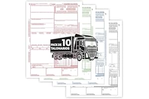 HAPPYMOTS Paperafero - Pack 10 Talonarios CMR Transporte Internacional | Acordes a la Legislación Vigente (10)