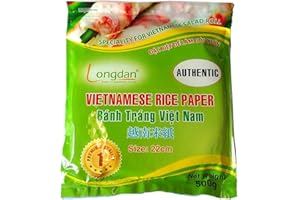 Round Vietnamese Extra Thin Rice Paper 22cm 500g Spring Salad Summer Roll Wrapper Banh Trang Edible Food Cook Prepare Party