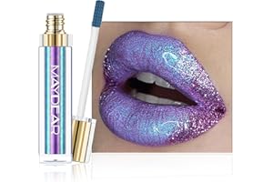 ‎MAYDEAR Maydear Chamäleon-Lippenstift, langlebiger, wasserfester, bunter, diamantschimmernder Lipgloss für Frauen und Mädchen, Make-up-Set