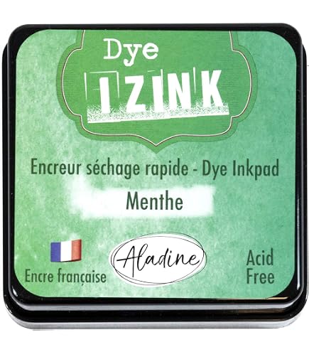 Encreur Aladine Izink Pigment Métal Silver - Taille M - Argenté - Pour Embossing Et Tampons