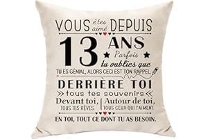 Hasodeo 13 Ans Cadeaux Originaux Décoration d'anniversaire Garçon Fille 13 Ans Fils Nièce Petite - Fille Anniversaire Âge Cadeau d'anniversaire - Vous Été Aimé Depuis 13 Ans Cadeaux (13)