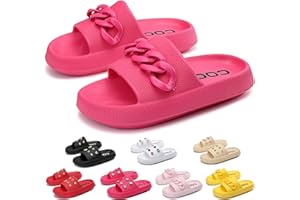 AX BOXING Hausschuhe Damen Sommer Schlappy Wolkenschuhe Plattform Pummys Rutschfest Cozislides Weich Schlappen Größe 36-41 EU