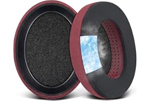 SOULWIT chłodząco-żelowych wymienne poduszki nausznik do Sennheiser HD650, HD660 S, HD600, HD6XX, HD58X, HD580, HD565, HD545, HD535 Słuchawki,z pianką zapamiętującą dźwięk izolującą hałas