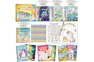 LIKYMO Party Bag Fillers for Kids - 24 Packs Mini Colouring Books for Party Bags with Coloured Pencils, Activity Educational Classroom Prizes Birthday Gifts for Girls & Boys Ages 4+