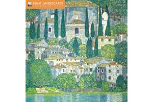 FLAME TREE GIFT Klimt Landscapes Wall Calendar 2025 (Art Calendar)