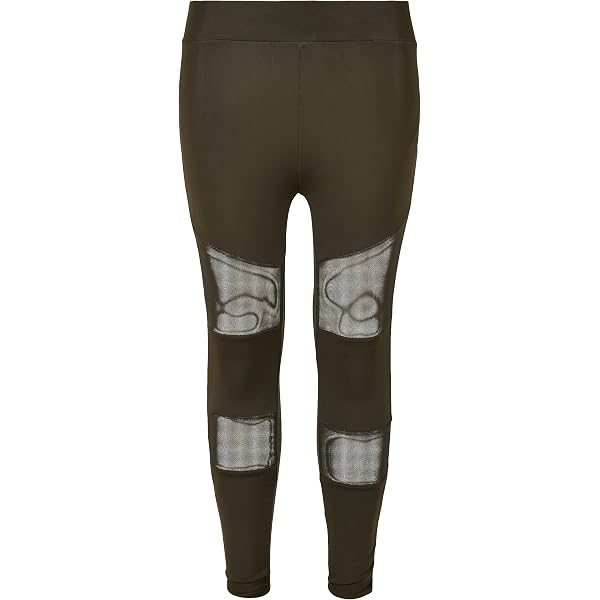 Urban Classics Damen Tech Mesh Leggings – Mit Blumenprint & Mesh-Einsätzen Für Sport & Freizeit