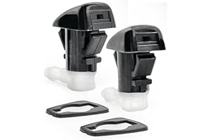Click&Fit Scheibenwischerdüsen kompatibel mit Jeep Grand Cherokee 2011-2017, Dodge 2007–2018, Chrysler 300 2011–2017; Scheibenwischerdüsen ersetzt 68269108AA 2 Stück