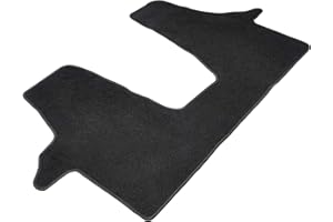‎WALSER WALSER Auto Teppiche kompatibel mit VW T5 04/2003-08/2015, VW T6 04/2015-Heute, 3-Sitzer, 100% passgenaue Auto Fußmatten Made in Europe, Fußmatte Auto, Autoteppich Auto, Fussmatten Auto